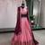 pink georgette embroidered lehenga choli