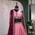 pink georgette embroidered lehenga choli