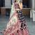 black art silk printed lehenga choli