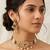Indian bollywood gold plated kundan choker bridal necklace earrings jewelry set