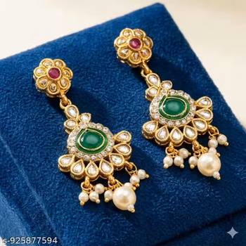 Indian bollywood gold plated kundan choker bridal necklace earrings jewelry set 2