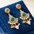 Indian bollywood gold plated kundan choker bridal necklace earrings jewelry set