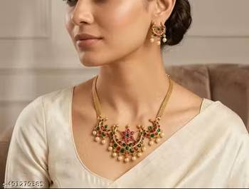 Indian bollywood gold plated kundan choker bridal necklace earrings jewelry set 2