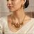 Indian bollywood gold plated kundan choker bridal necklace earrings jewelry set