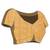Yellow floral silk blend regular saree with blouse