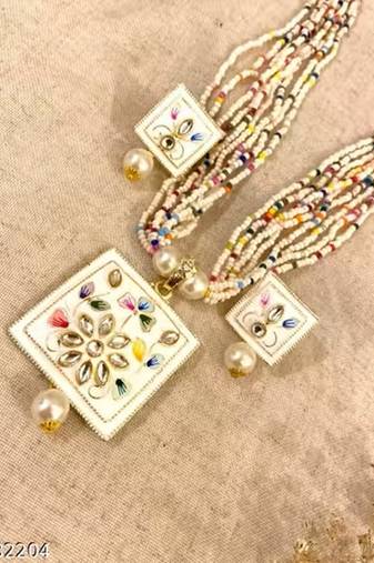 Indian bollywood gold plated kundan choker bridal necklace earrings jewelry set