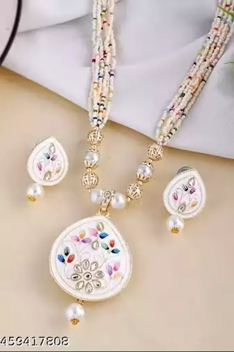 Indian bollywood gold plated kundan choker bridal necklace earrings jewelry set