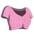 Pink floral silk blend regular saree with blouse