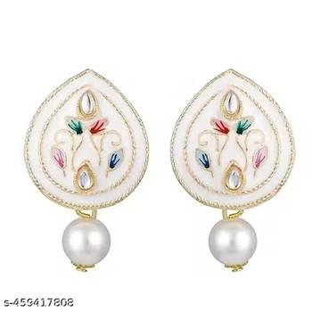 Indian bollywood gold plated kundan choker bridal necklace earrings jewelry set 4