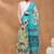 Sky Blue floral silk blend regular saree with blouse