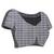 Wine checked silk blend regular saree with blouse