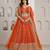 Trendy Rust Double Dupatta Bridal Lehenga Collection