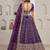 Elegant Purple Bridal Lehenga with Double Dupatta Styling