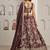 Designer Onion Color Lehenga Choli with Golden Floral Detailing