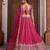 Elegant Rani Pink Lehenga with Heavy Silver zari and  Beads Detailing.
