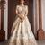Luxurious White Lehenga with Elegant Thread & Peacock Design