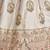 Luxurious White Lehenga with Elegant Thread & Peacock Design