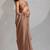 Golden cut dana sequin embroidered work two tone silk saree