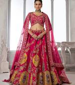 Rani Bridal Lehenga Choli with Intricate Heritage Embroidery