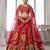 Handcrafted Multicolor Silk   Embroidered Bridal Lehenga Choli
