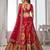 Handcrafted Multicolor Silk   Embroidered Bridal Lehenga Choli