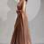 Golden cut dana sequin embroidered work two tone silk saree