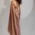 Golden cut dana sequin embroidered work two tone silk saree