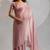 Pink cut dana sequin embroidered work two tone silk saree