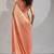 Peach cut dana sequin embroidered work two tone silk saree