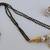 White cz mangalsutra with earrings