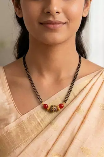 Multicolor beaded mangalsutra