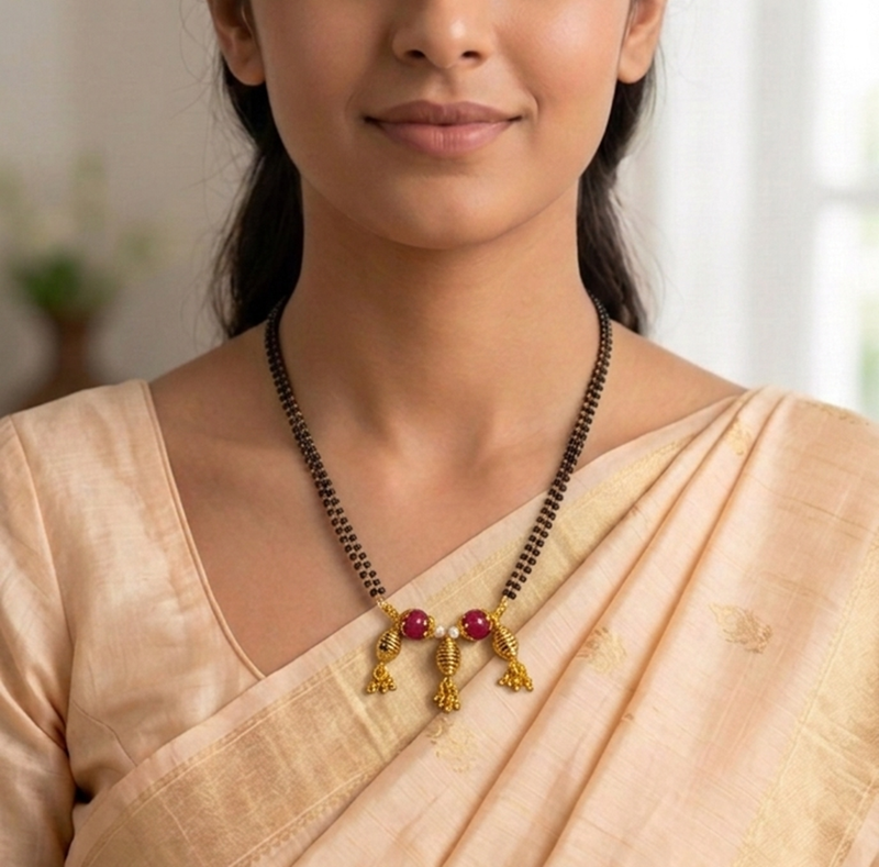 Beaded mangalsutra