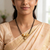 White designer beaded mangalsutra