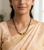Multicolor beaded mangalsutra