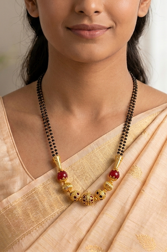 Beaded mangalsutra