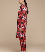 Women geometric printed kurta with trousers