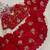 Red Color Hand And Sequince Work Satin Saree
