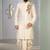 Cream embroidered dupion silk kurta set