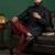 Black dupion silk indo western kurta set