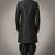 Black embroidered dupion silk kurta set