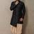 Black  dupion silk kurta set