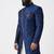 Blue dupion silk indo western kurta set