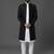 White and black  dupion silk kurta set