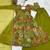 Green chanderi printed palazzo set