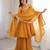 yellow silk blend embroidered sharara set