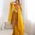 Yellow chanderi printed palazzo set