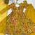 Yellow chanderi printed palazzo set