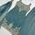 Blue silk blend embroidered sharara set