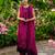 Rani-pink silk blend thread kurta set