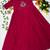 Women's new trendy rani pink pleated maxi dress with intricate peacock beadwork